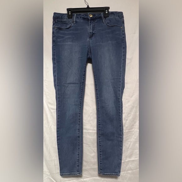 Articles Of Society High Rise Blue Jeans Denim Classic Straight Leg - Picture 4 of 14